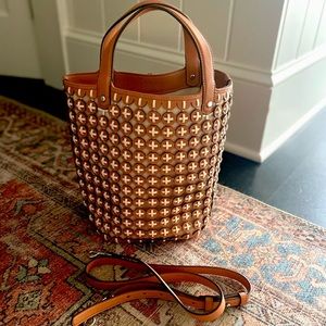 Tory Burch miller tote bucket bag